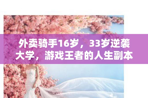 外卖骑手16岁,33岁逆袭大学,游戏王者的人生副本,为何永远加载失败? 外卖骑手16岁,33岁逆袭大学,游戏王者的人生副本,为何永远加载失败?