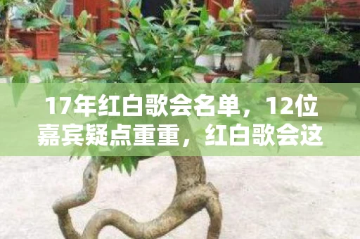 17年红白歌会名单,12位嘉宾疑点重重,红白歌会这波操作让我在网吧绷不住了! 17年红白歌会名单,12位嘉宾疑点重重,红白歌会这波操作让我在网吧绷不住了!