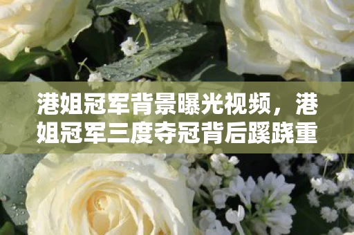 港姐冠军背景曝光视频，港姐冠军三度夺冠背后蹊跷重重，真相揭晓令人后背发凉！