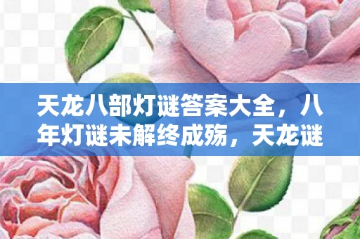天龙八部灯谜答案大全，八年灯谜未解终成殇，天龙谜面今夜泪目谢幕