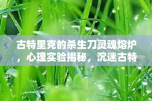 古特里克的杀生刀灵魂熔炉,心理实验揭秘,沉迷古特里克的杀生刀?细思极恐的多巴胺陷阱 古特里克的杀生刀灵魂熔炉,心理实验揭秘,沉迷古特里克的杀生刀?细思极恐的多巴胺陷阱