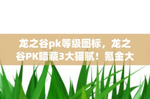 龙之谷pk等级图标,龙之谷PK暗藏3大猫腻!氪金大佬狂虐平民,这操作比外挂还上头? 龙之谷pk等级图标,龙之谷PK暗藏3大猫腻!氪金大佬狂虐平民,这操作比外挂还上头?