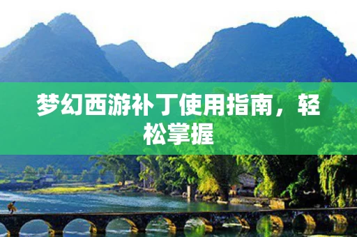 梦幻西游补丁使用指南图片