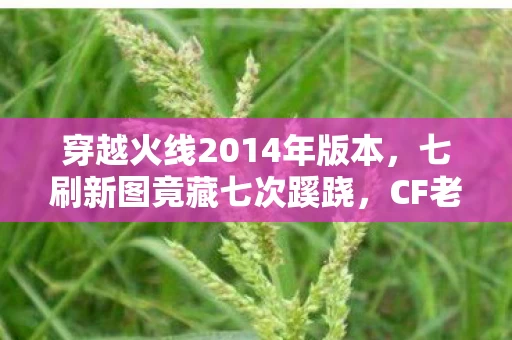 穿越火线2014年版本,七刷新图竟藏七次蹊跷,CF老玩家后背发凉,我才是那被耍的猴? 穿越火线2014年版本,七刷新图竟藏七次蹊跷,CF老玩家后背发凉,我才是那被耍的猴?