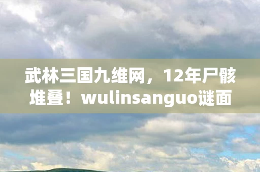 武林三国九维网,12年尸骸堆叠!wulinsanguo谜面终揭晓,玩家泪目,这竟是青春的墓志铭 武林三国九维网,12年尸骸堆叠!wulinsanguo谜面终揭晓,玩家泪目,这竟是青春的墓志铭