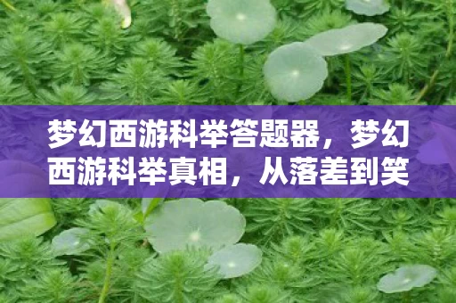 梦幻西游科举答题器,梦幻西游科举真相,从落差到笑着笑着哭了,谁懂这波情怀杀? 梦幻西游科举答题器,梦幻西游科举真相,从落差到笑着笑着哭了,谁懂这波情怀杀?