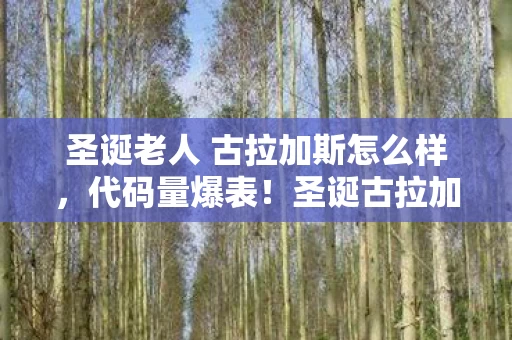 圣诞老人 古拉加斯怎么样，代码量爆表！圣诞古拉加斯暗线揭秘，头皮发麻的数字人生