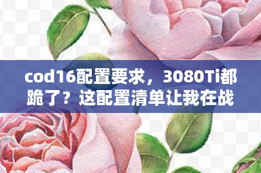 cod16配置要求，3080Ti都跪了？这配置清单让我在战区里杀红了眼，却输给了……