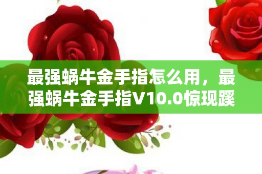 最强蜗牛金手指怎么用,最强蜗牛金手指V10.0惊现蹊跷!老玩家直呼,这波情怀杀太上头! 最强蜗牛金手指怎么用,最强蜗牛金手指V10.0惊现蹊跷!老玩家直呼,这波情怀杀太上头!