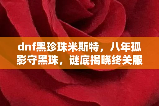 dnf黑珍珠米斯特,八年孤影守黑珠,谜底揭晓终关服,泪目无声 dnf黑珍珠米斯特,八年孤影守黑珠,谜底揭晓终关服,泪目无声