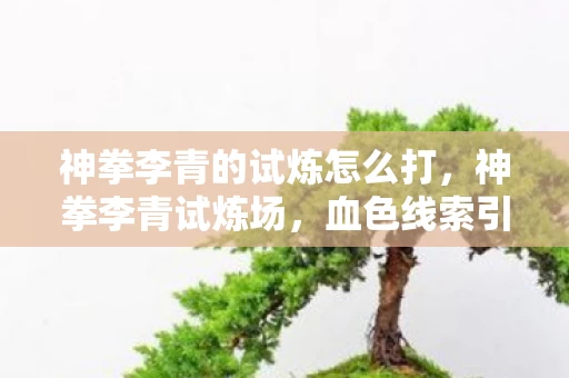 神拳李青的试炼怎么打,神拳李青试炼场,血色线索引悬案,毛骨悚然自掘坟 神拳李青的试炼怎么打,神拳李青试炼场,血色线索引悬案,毛骨悚然自掘坟