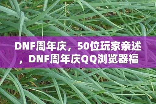 DNF周年庆，50位玩家亲述，DNF周年庆QQ浏览器福利疑云，真相让人绷不住！