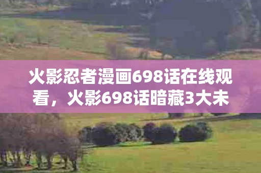 火影忍者漫画698话在线观看,火影698话暗藏3大未解之谜!制作组埋了15年的刀竟在此引爆 火影忍者漫画698话在线观看,火影698话暗藏3大未解之谜!制作组埋了15年的刀竟在此引爆