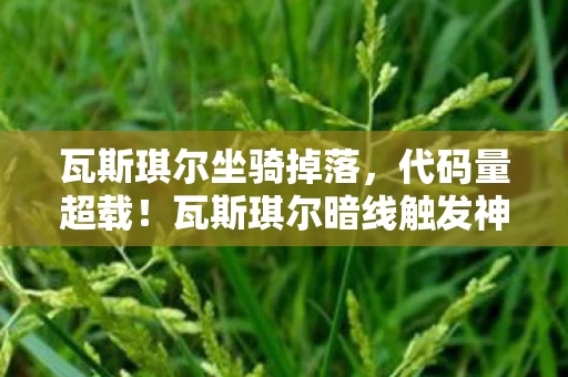 瓦斯琪尔坐骑掉落，代码量超载！瓦斯琪尔暗线触发神经震颤协议，玩家集体头皮发麻