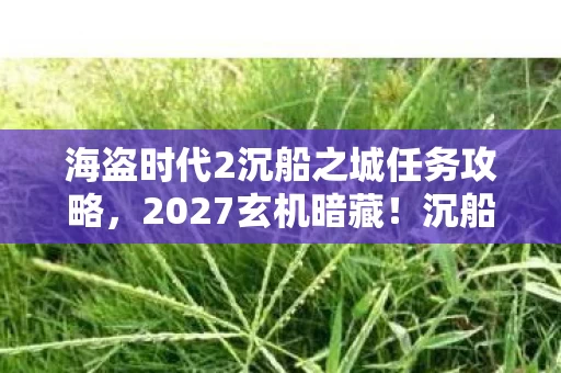 海盗时代2沉船之城任务攻略，2027玄机暗藏！沉船之城沉默的宝藏，藏着多少人生密码？