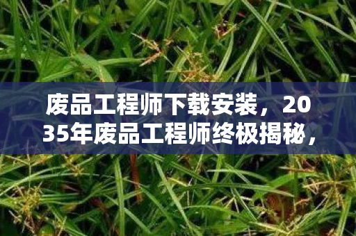 废品工程师下载安装，2035年废品工程师终极揭秘，从废铁到神作，这十年发生了什么？