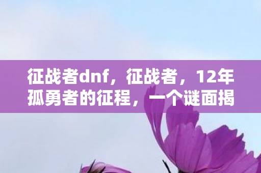 征战者dnf,征战者,12年孤勇者的征程,一个谜面揭开为何让百万玩家泪目? 征战者dnf,征战者,12年孤勇者的征程,一个谜面揭开为何让百万玩家泪目?