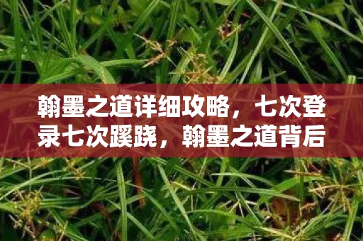 翰墨之道详细攻略,七次登录七次蹊跷,翰墨之道背后真相让我后背发凉 翰墨之道详细攻略,七次登录七次蹊跷,翰墨之道背后真相让我后背发凉