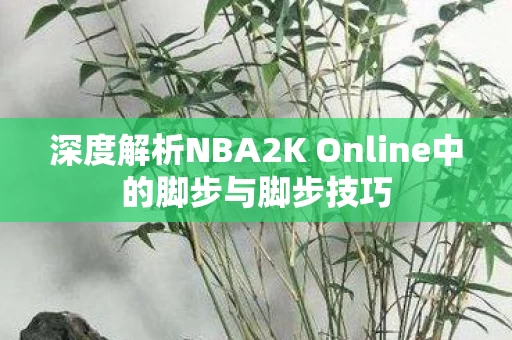 深度解析NBA2K Online中的脚步与脚步技巧图片
