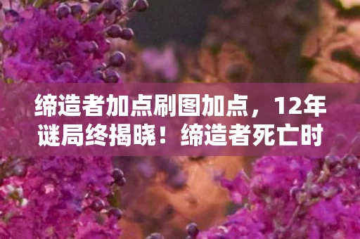 缔造者加点刷图加点,12年谜局终揭晓!缔造者死亡时间线曝光,玩家泪目,原来我们从未赢过 缔造者加点刷图加点,12年谜局终揭晓!缔造者死亡时间线曝光,玩家泪目,原来我们从未赢过