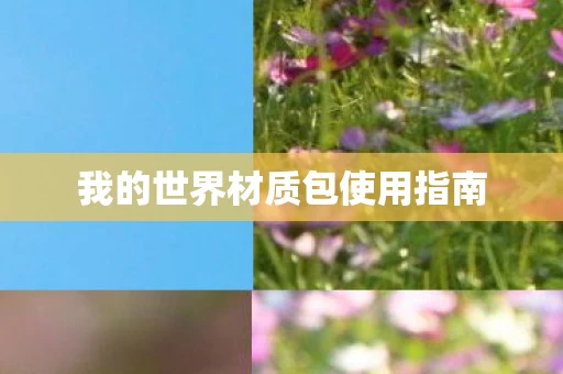 我的世界材质包使用指南图片