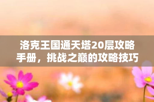 洛克王国通天塔20层攻略手册图片