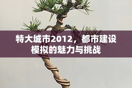 都市建设模拟的魅力与挑战图片