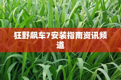 狂野飙车7安装指南资讯频道图片