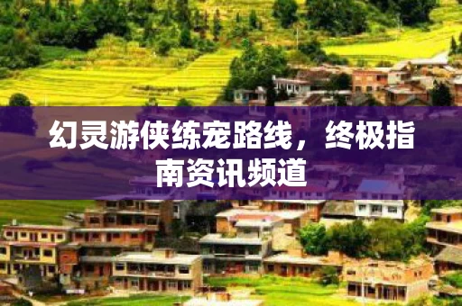 幻灵游侠练宠路线图片
