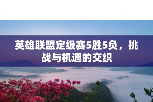 英雄联盟定级赛5胜5负，挑战与机遇的交织