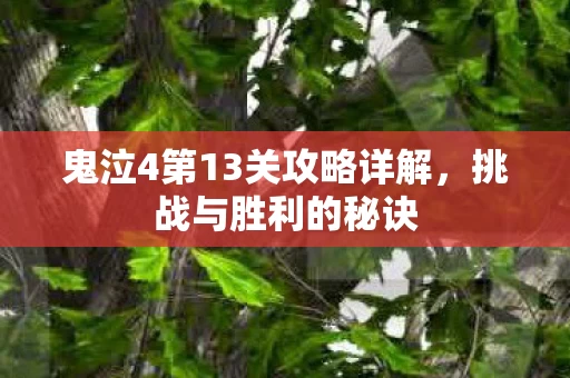 鬼泣4第13关攻略详解图片