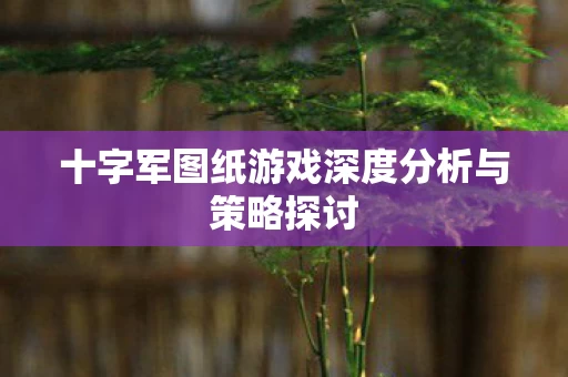 十字军图纸游戏深度分析与策略探讨图片