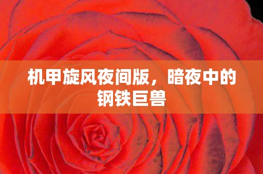 暗夜中的钢铁巨兽图片