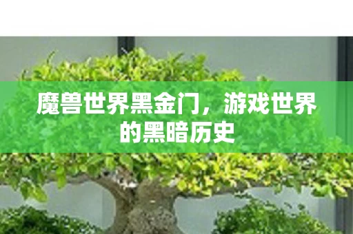 游戏世界的黑暗历史图片