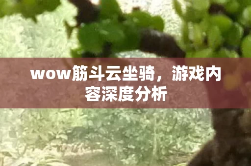 wow筋斗云坐骑图片