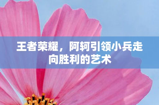 阿轲引领小兵走向胜利的艺术图片