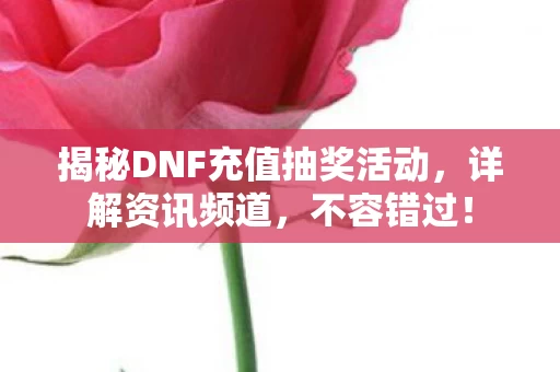 揭秘DNF充值抽奖活动图片