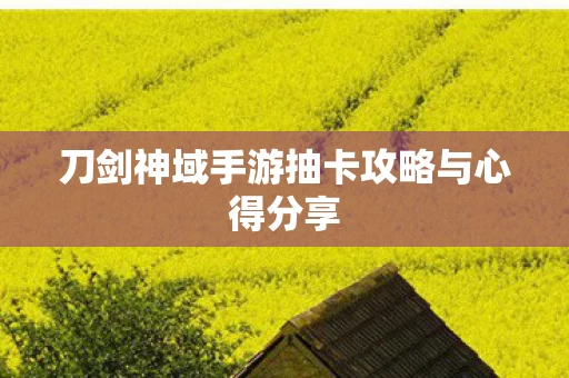 刀剑神域手游抽卡攻略与心得分享图片