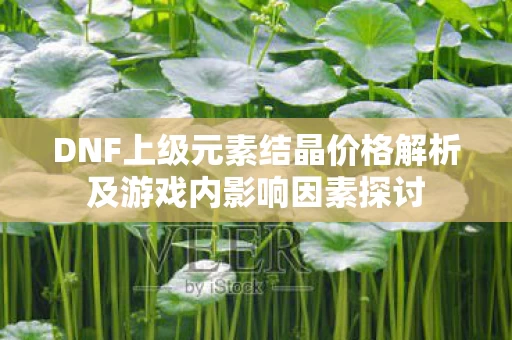 DNF上级元素结晶价格解析及游戏内影响因素探讨图片