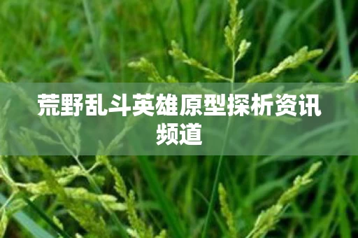 荒野乱斗英雄原型探析资讯频道图片