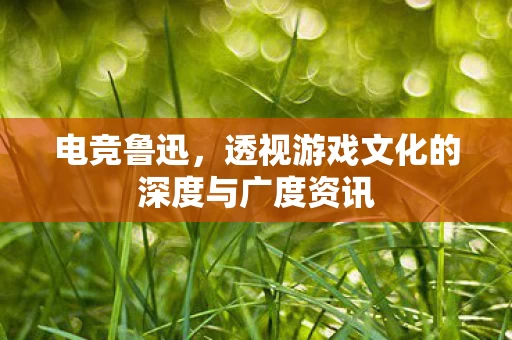 透视游戏文化的深度与广度资讯图片