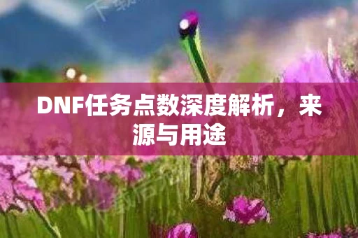 DNF任务点数深度解析图片