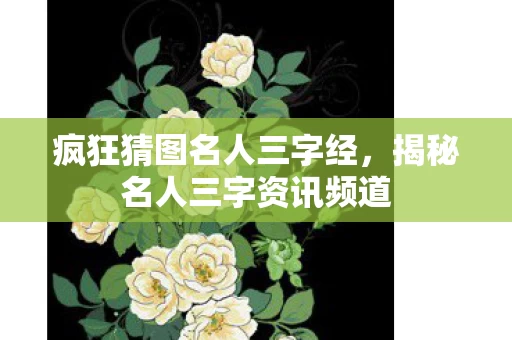 揭秘名人三字资讯频道图片