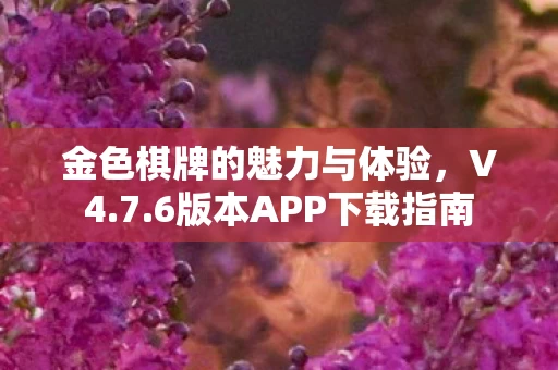 金色棋牌的魅力与体验图片