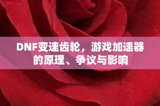 游戏加速器的原理图片