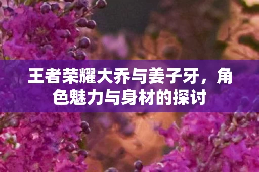 王者荣耀大乔与姜子牙图片
