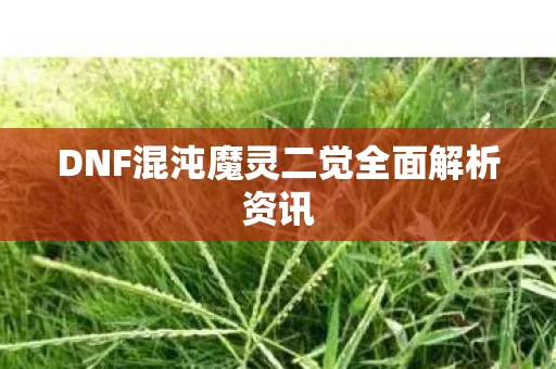 DNF混沌魔灵二觉全面解析资讯图片