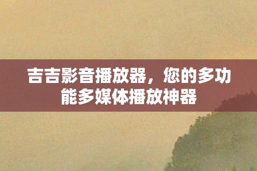 您的多功能多媒体播放神器图片