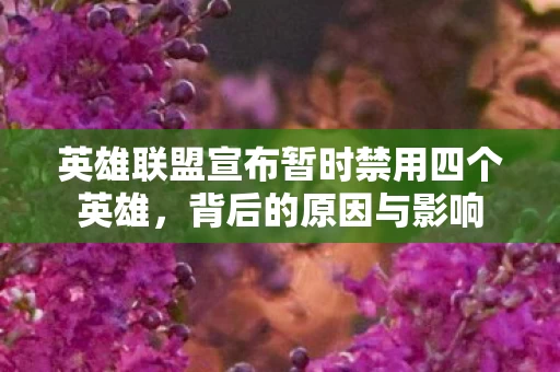 英雄联盟宣布暂时禁用四个英雄图片