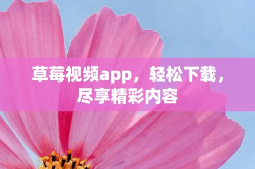 草莓视频app图片